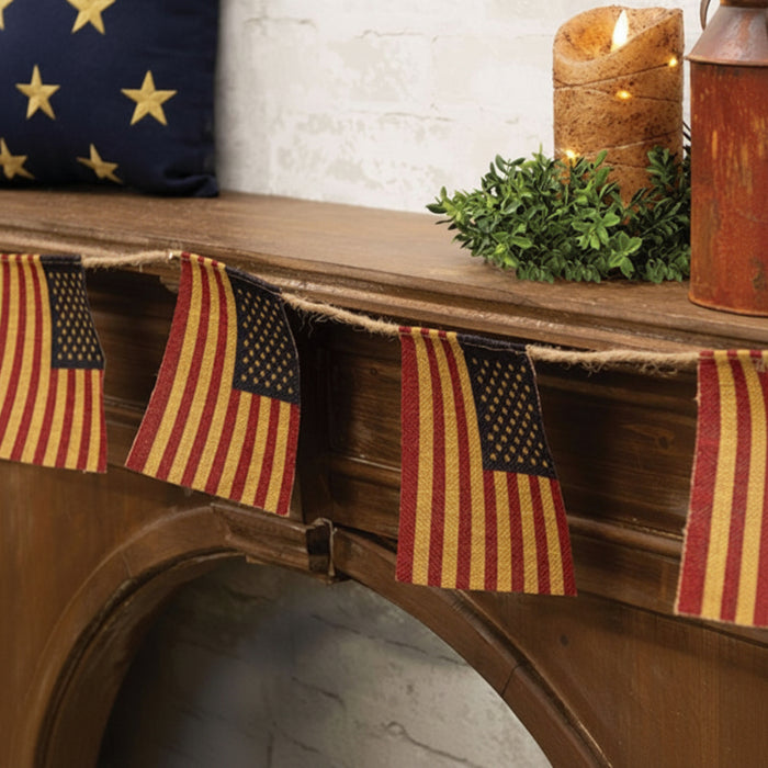 usa flag garland 92x6