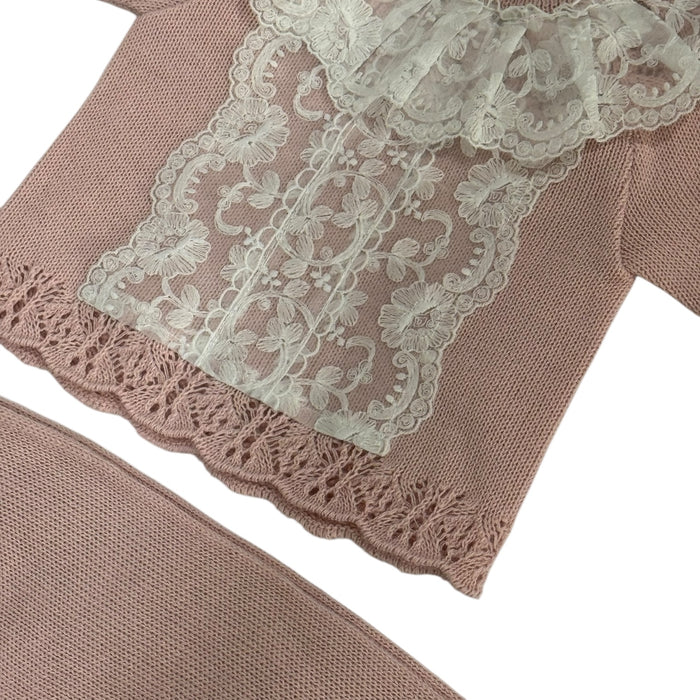 Valeria Dusty Pink 3-Piece Knitted Set