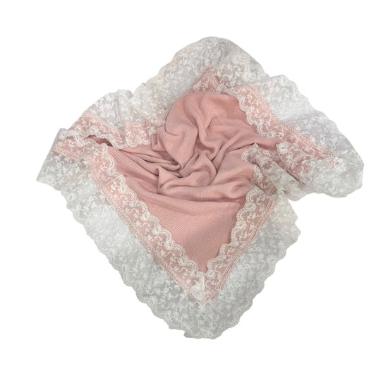 Valeria Dusty Pink Knitted Blanket