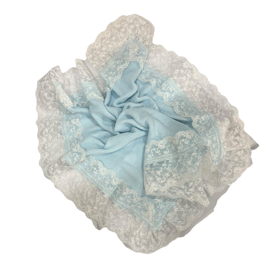 Valeria Light Blue Knitted Blanket