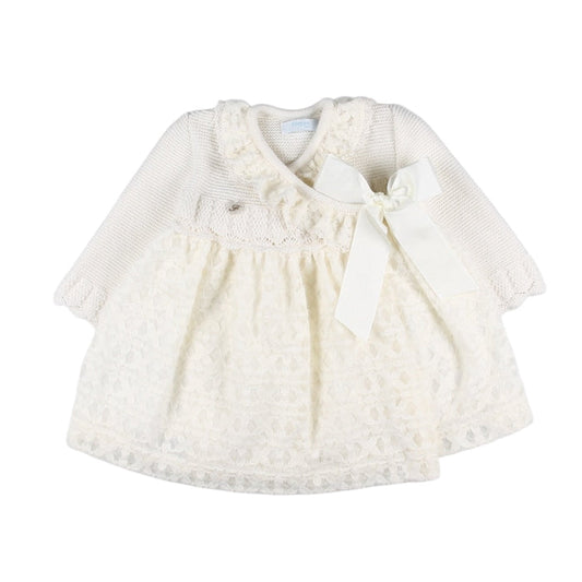 Vanilla Half-Knitted Girl Dress