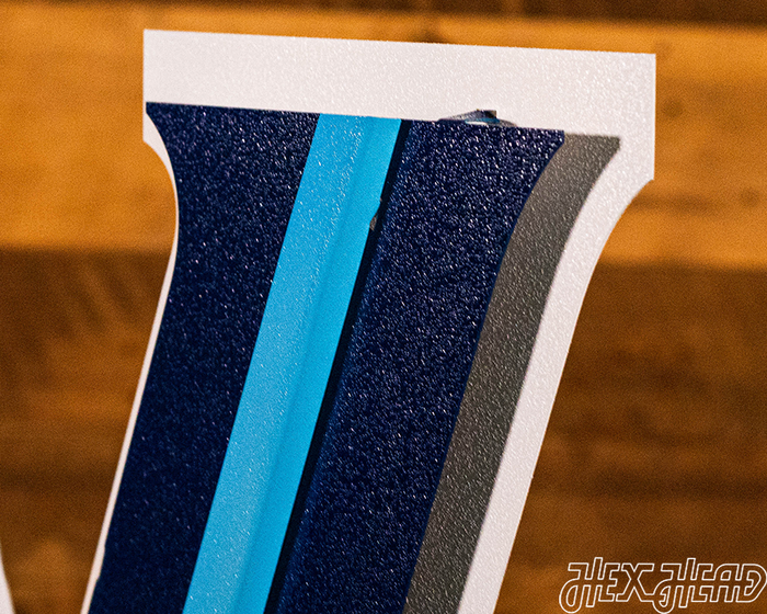 Villanova "V" 3D Metal Artwork