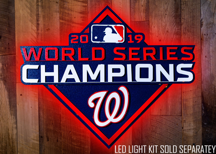 Washington Nationals World Series Champs 2019 3D Metal Wall Art