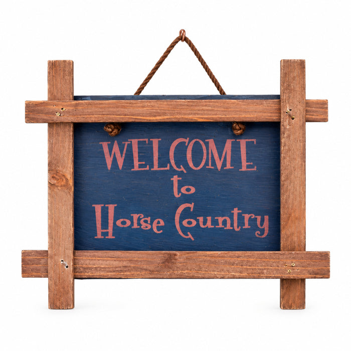 welcome to horse country slate sign