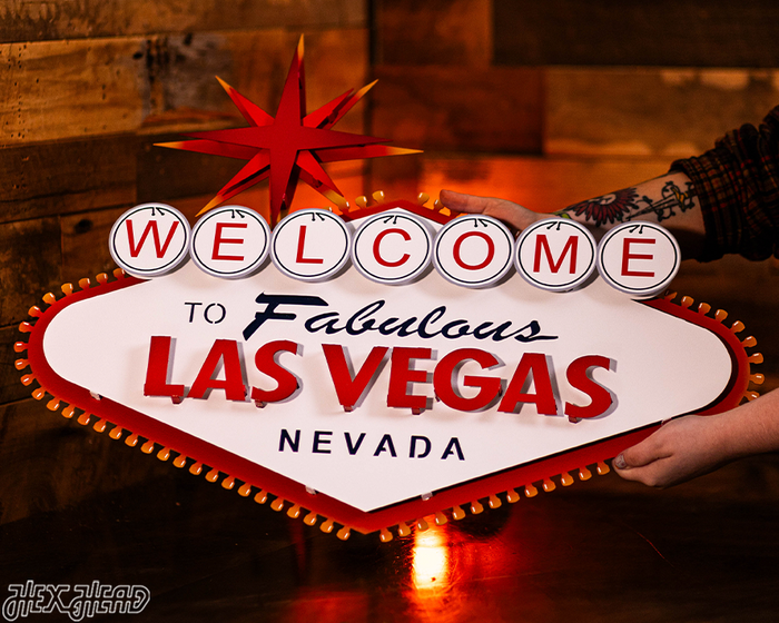 "Welcome to Las Vegas" 3D Metal Wall Art