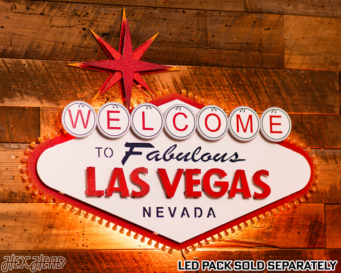 "Welcome to Las Vegas" 3D Metal Wall Art