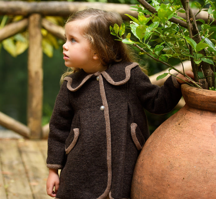 Wellington Girl Brown Coat