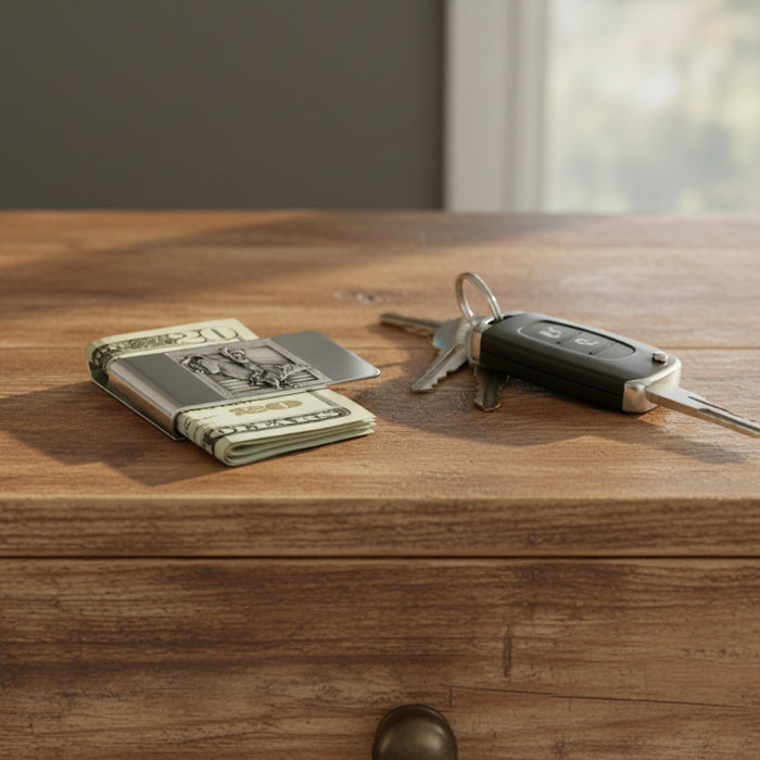 western bullrider money clip