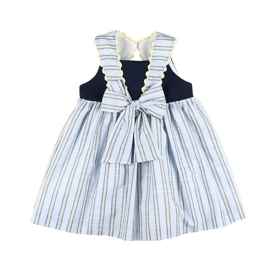 Whale Girl Striped Sailor Dress