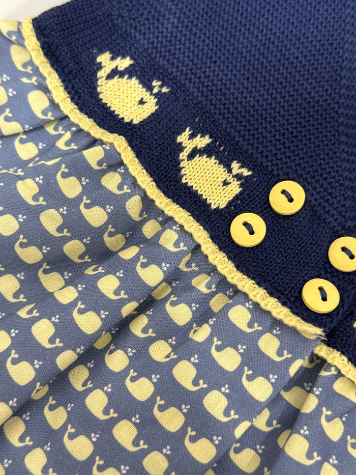 Whale Half-Knitted Girl 3-Pc Set