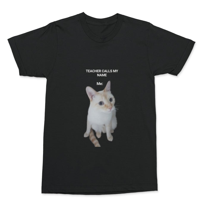 White cat ultra cotton adult T-shirt