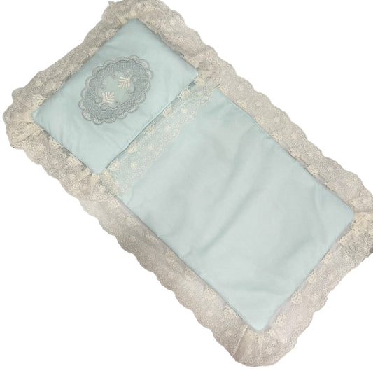 Windsor Blue Bassinet Pad/Liner 2-piece set