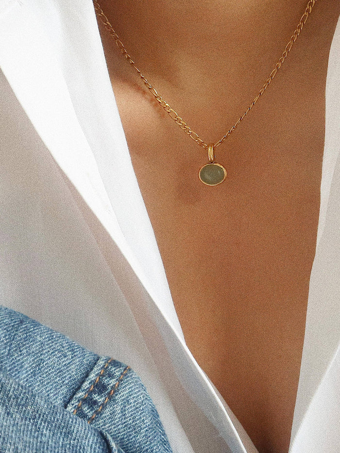 Winslow Green Stone Pendant Necklace