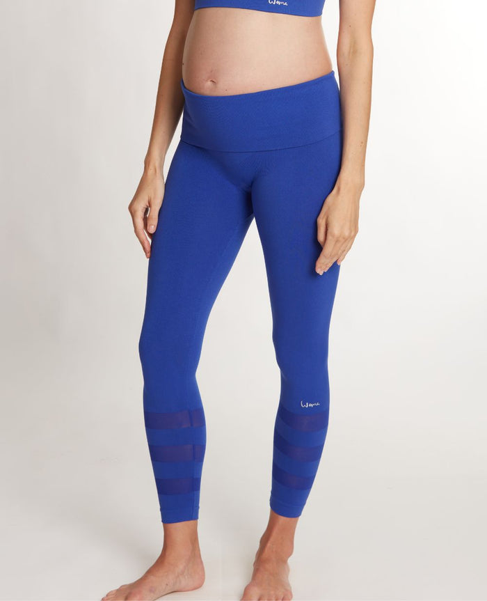 Woma electric blue sports and maternity leggings