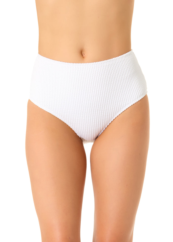 Women's Live In Color Textured High Waist Swim Bottom