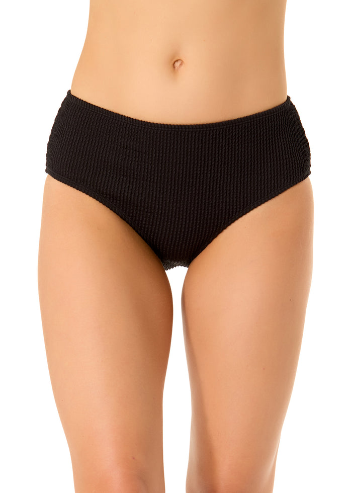 Women's Live In Color Textured Midrise Swim Bottom