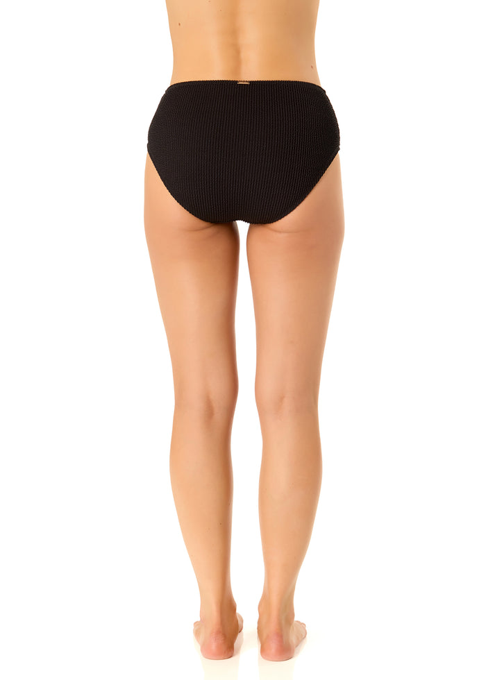 Women's Live In Color Textured Midrise Swim Bottom