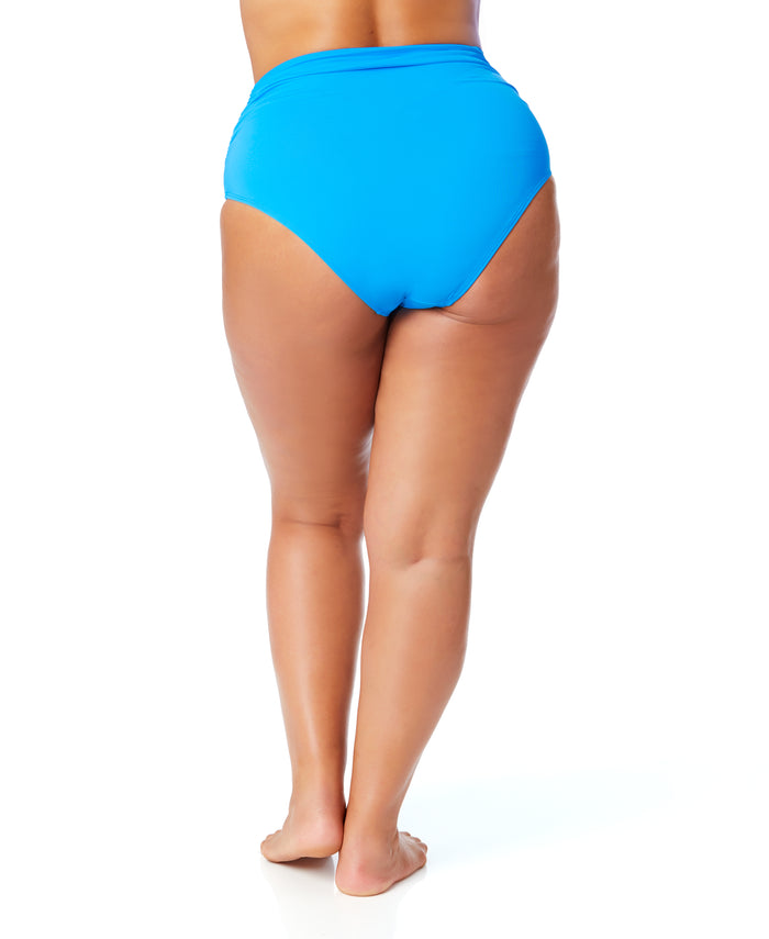 Women's Plus Live In Color High Waisted Shirred Bottom
