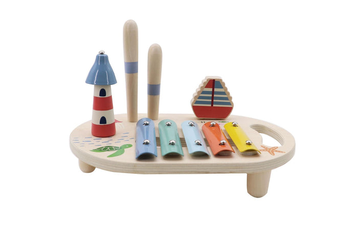 Wooden Ocean Music Table