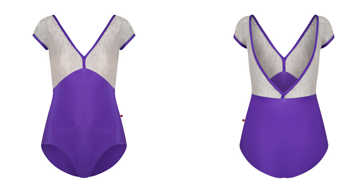Yumiko - Alicia Leotard in Violet and Silver