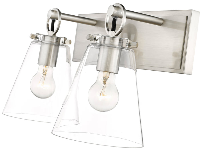 Vanity Z-Lite 483-2V-BN Brushed Nickel Harper 2 Light Vanity Z-Lite