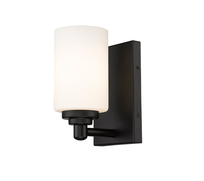 Wall Sconce Z-Lite 485-1S-MB Matte Black Soledad 1 Light Wall Sconce Z-Lite