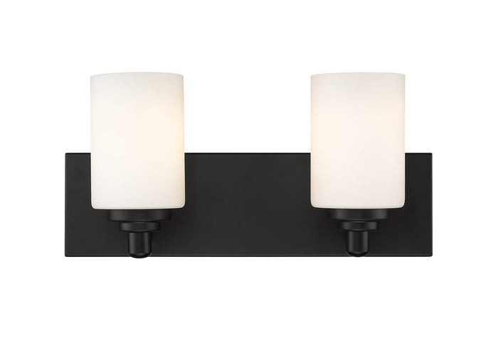 Vanity Z-Lite 485-2V-MB Matte Black Soledad 2 Light Vanity Z-Lite