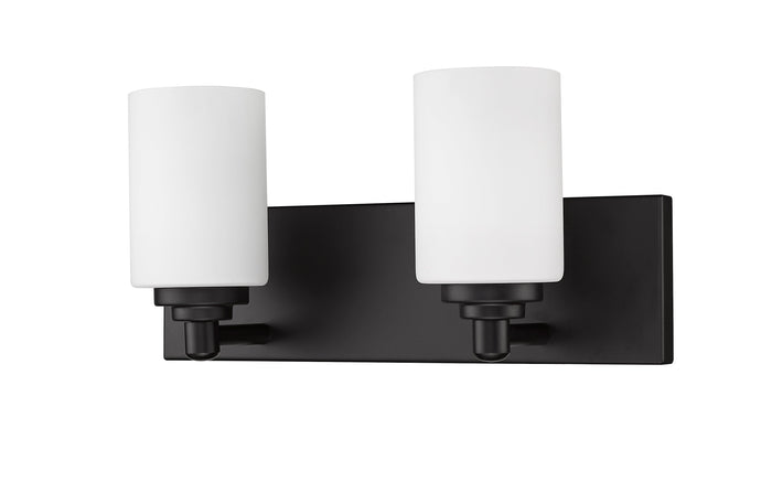 Vanity Z-Lite 485-2V-MB Matte Black Soledad 2 Light Vanity Z-Lite