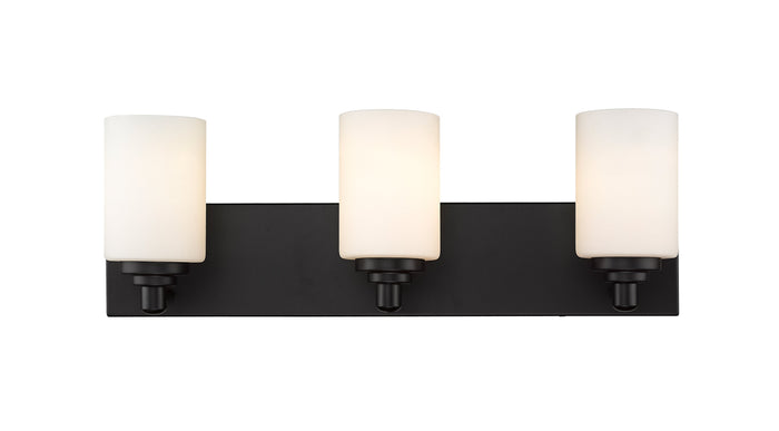 Vanity Z-Lite 485-3V-MB Matte Black Soledad 3 Light Vanity Z-Lite