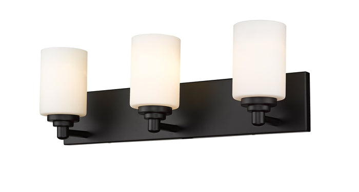 Vanity Z-Lite 485-3V-MB Matte Black Soledad 3 Light Vanity Z-Lite
