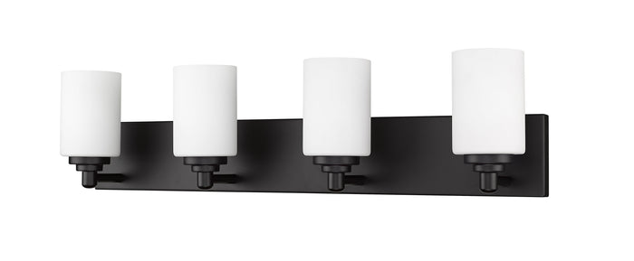 Vanity Z-Lite 485-4V-MB Matte Black Soledad 4 Light Vanity Z-Lite