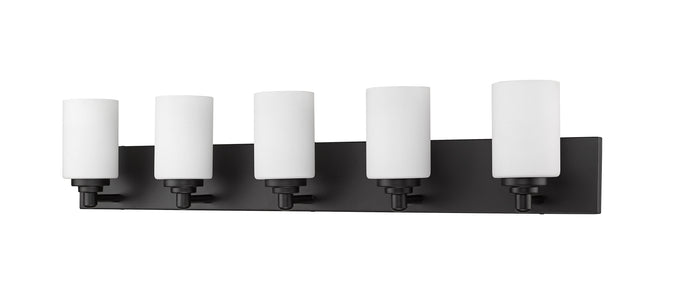 Vanity Z-Lite 485-5V-MB Matte Black Soledad 5 Light Vanity Z-Lite