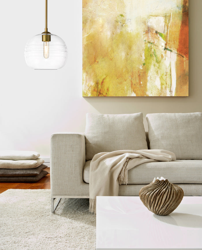 Pendant Z-Lite 486P10-OBR Olde Brass Harmony 1 Light Pendant Z-Lite