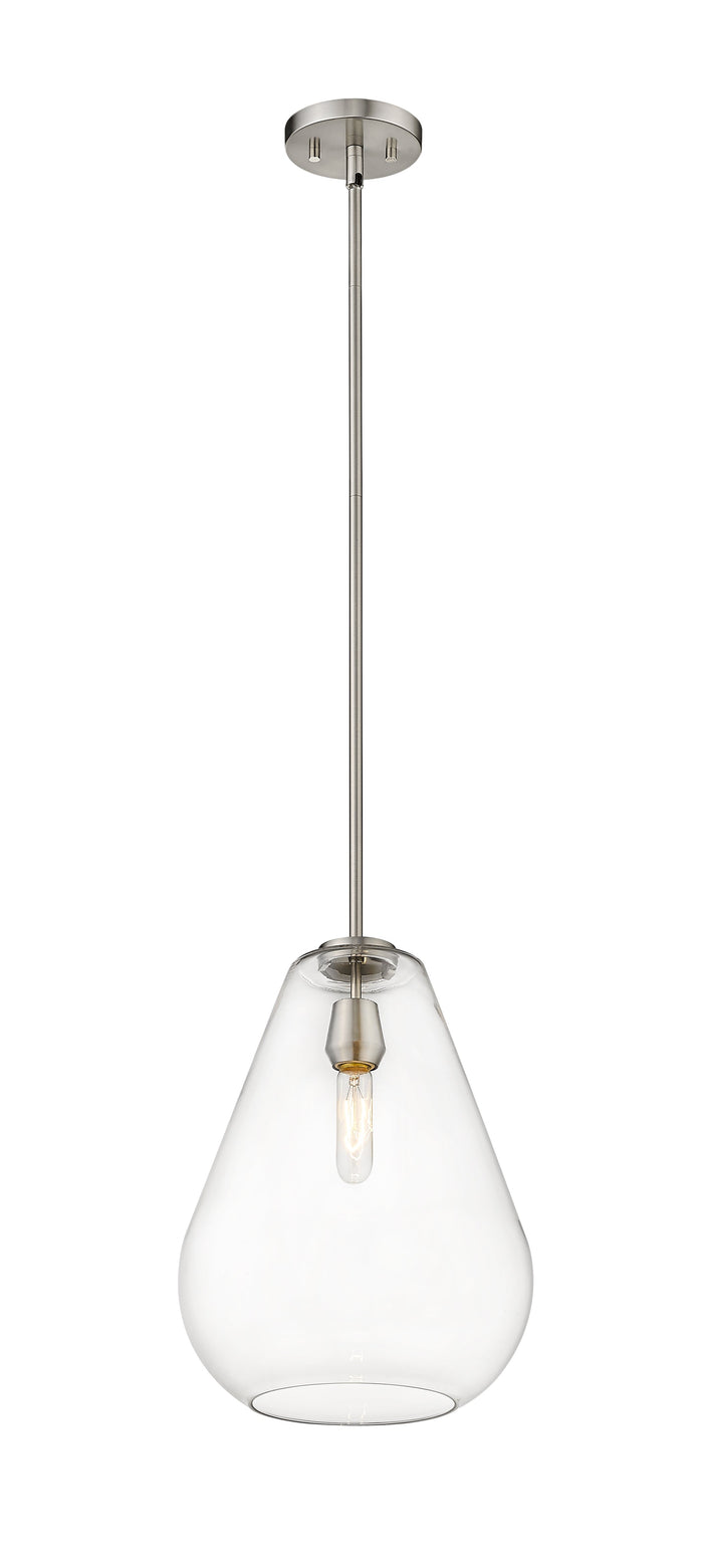 Pendant Z-Lite 488P12-BN Brushed Nickel Ayra 1 Light Pendant Z-Lite