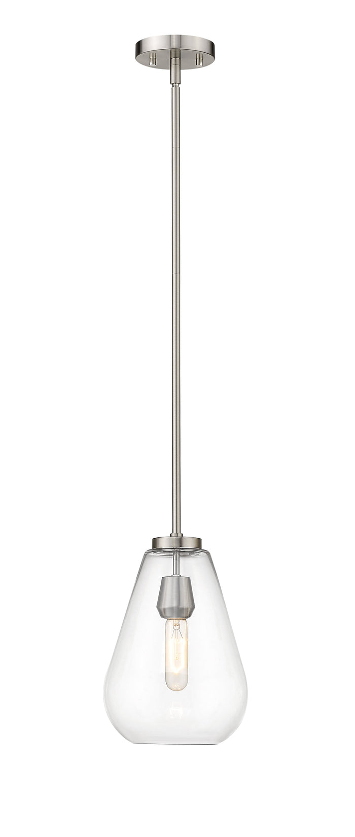 Pendant Z-Lite 488P8-BN Brushed Nickel Ayra 1 Light Pendant Z-Lite