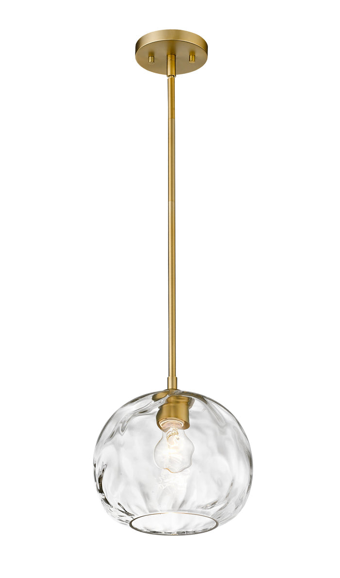 Pendant Z-Lite 490P10-OBR Olde Brass Chloe 1 Light Pendant Z-Lite