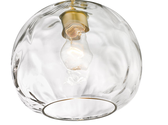 Pendant Z-Lite 490P10-OBR Olde Brass Chloe 1 Light Pendant Z-Lite