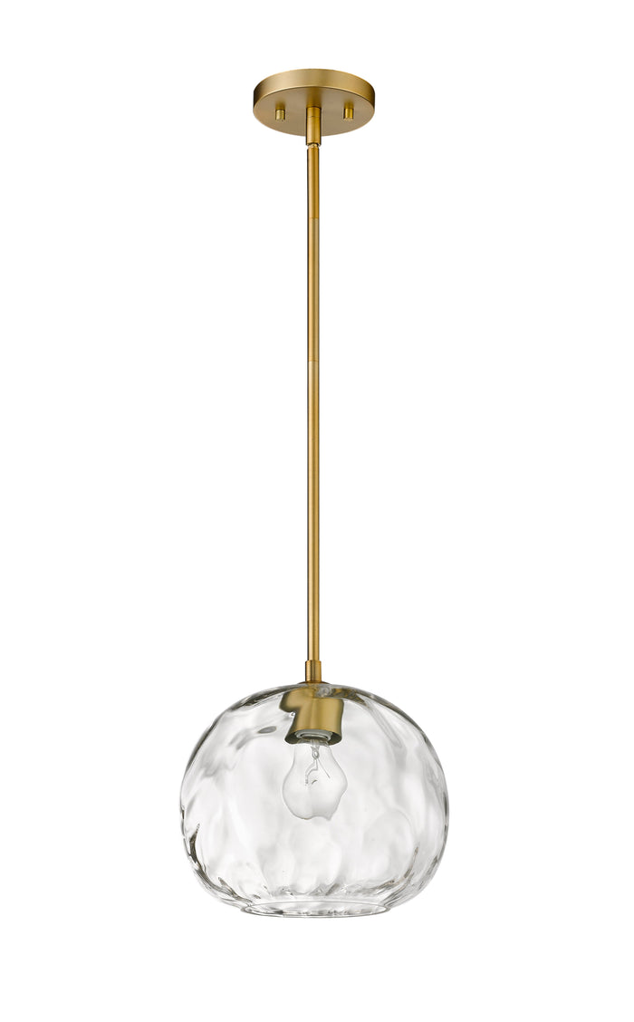Pendant Z-Lite 490P10-OBR Olde Brass Chloe 1 Light Pendant Z-Lite