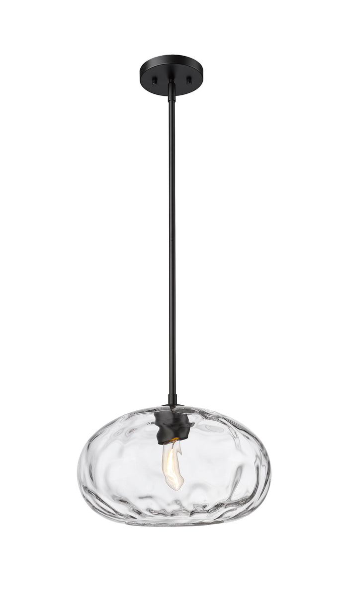 Pendant Z-Lite 490P14-MB Matte Black Chloe 1 Light Pendant Z-Lite