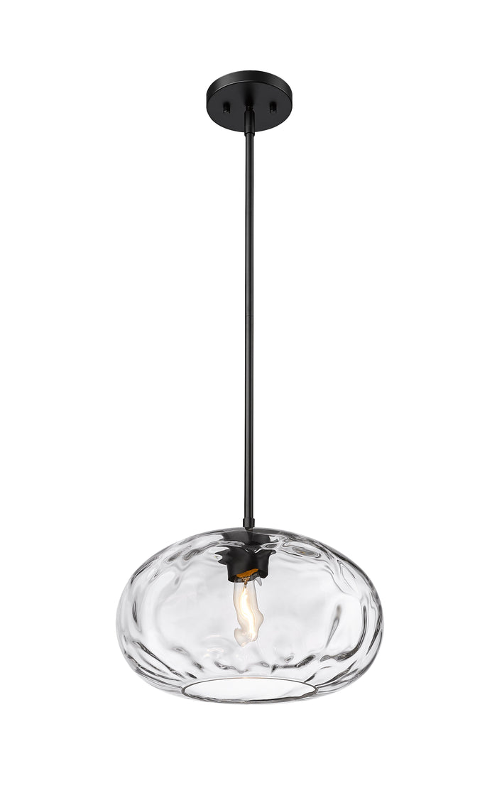 Pendant Z-Lite 490P14-MB Matte Black Chloe 1 Light Pendant Z-Lite