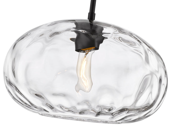 Pendant Z-Lite 490P14-MB Matte Black Chloe 1 Light Pendant Z-Lite