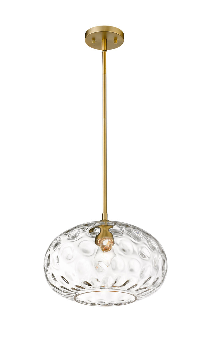Pendant Z-Lite 490P14-OBR Olde Brass Chloe 1 Light Pendant Z-Lite