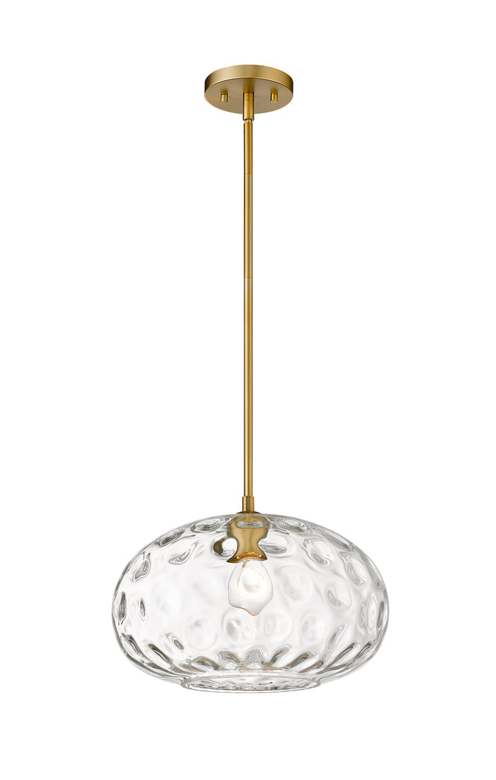 Pendant Z-Lite 490P14-OBR Olde Brass Chloe 1 Light Pendant Z-Lite