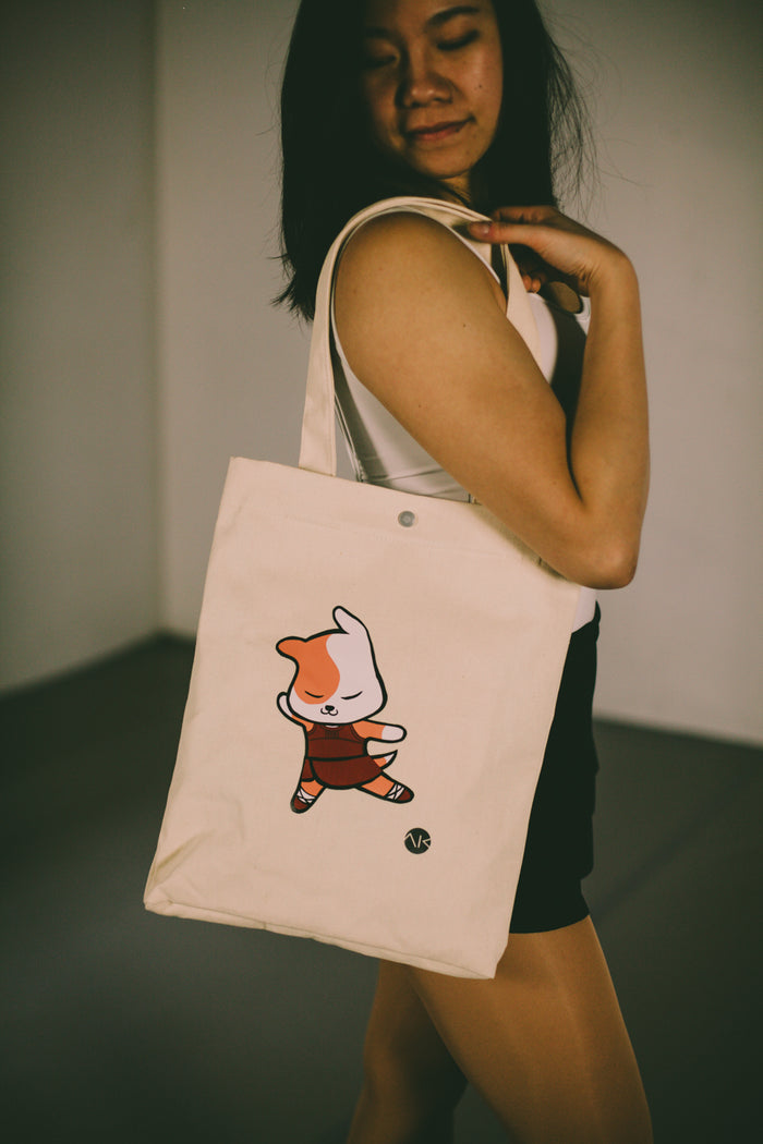 Zipper Canvas Tote